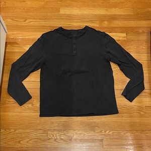 All Saints Bodega Long-Sleeve Henley